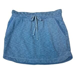 Athleta Marled Knit Downplay Mini Skirt Athletic Size XS Blue